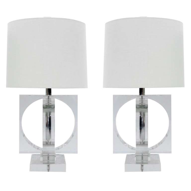 lucite-table-lamps-1stdibs