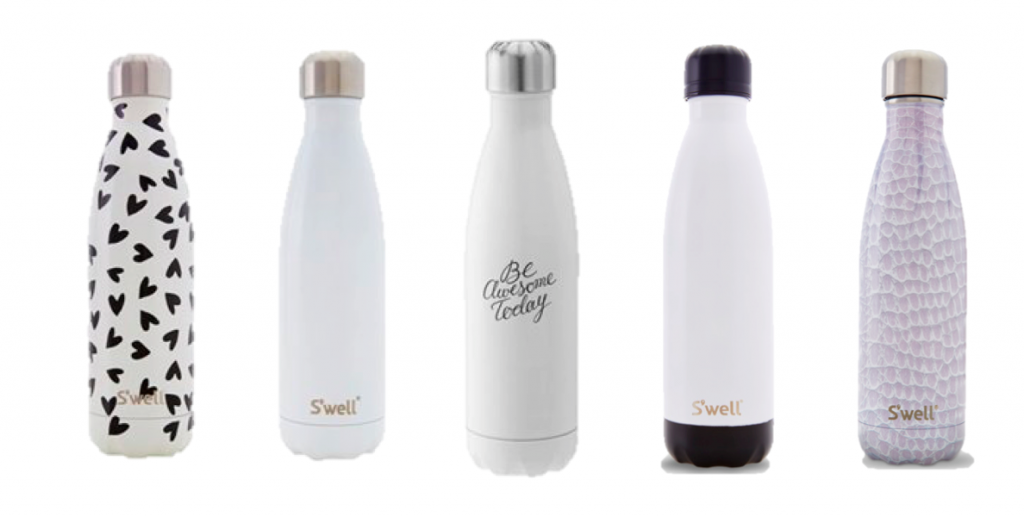 Swell Water Bottles-white