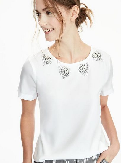 banana-republic-white-embellished-tee