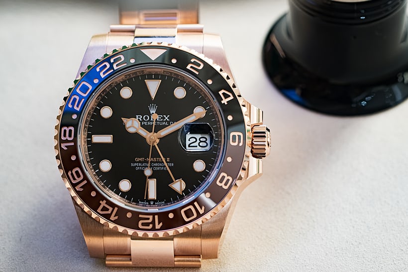 Rose Gold Rolex GMT-Master II Replica Watches