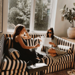 Furniture: The Black and White Striped Sofa
